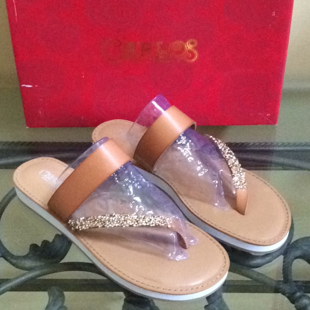 Carlos Santana jewel encrusted Sandal 7.5M